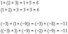 Definition Of Associative Property In Math Example